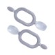 Bibado Prva silikonska žlica za bebe Dippit™ 2 pack - Mist