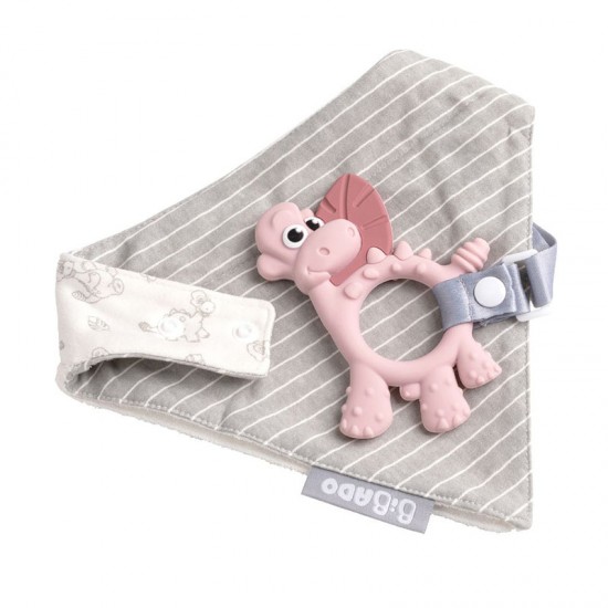 Bibado Senzorno grizalo Dino Dotty - Blush 
