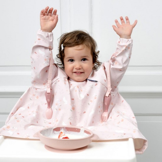 Bibado Pribor za jelo za bebe Handi - Blush