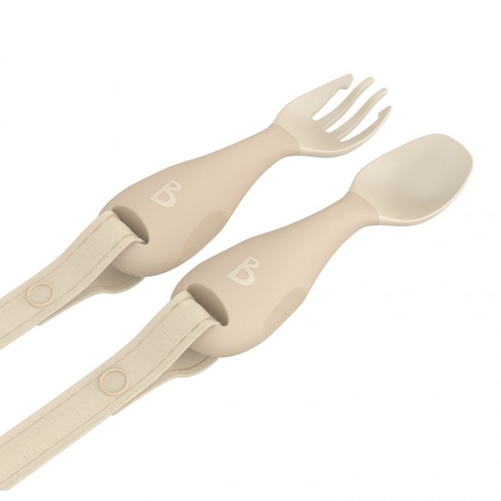 Bibado Pribor za jelo za bebe Handi - Fawn