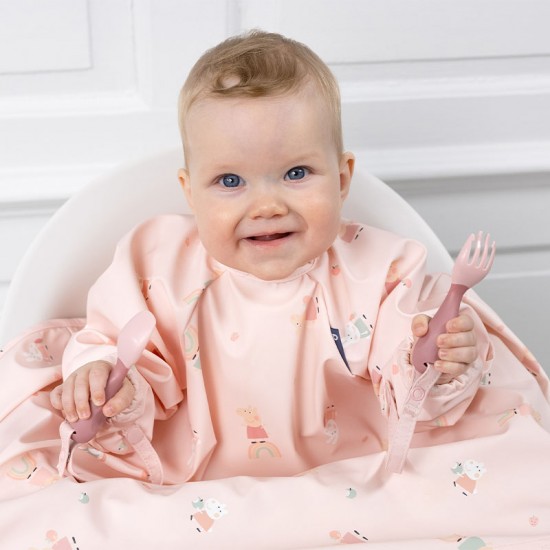 Bibado Pribor za jelo za bebe Handi - Blush