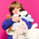 Bon Ton Toys Mekana igračka Bubbles Bunny - Pink - 23 cm
