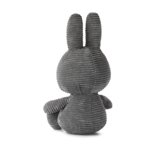 Miffy zeko mekana igračka ECO Corduroy Grey - 33 cm