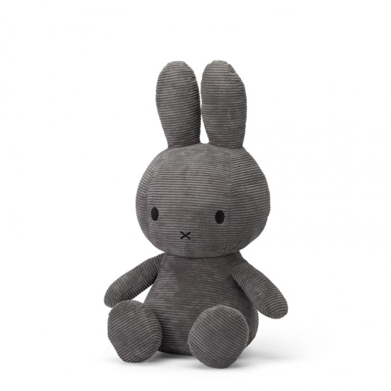 Miffy zeko mekana igračka ECO Corduroy Grey - 70 cm
