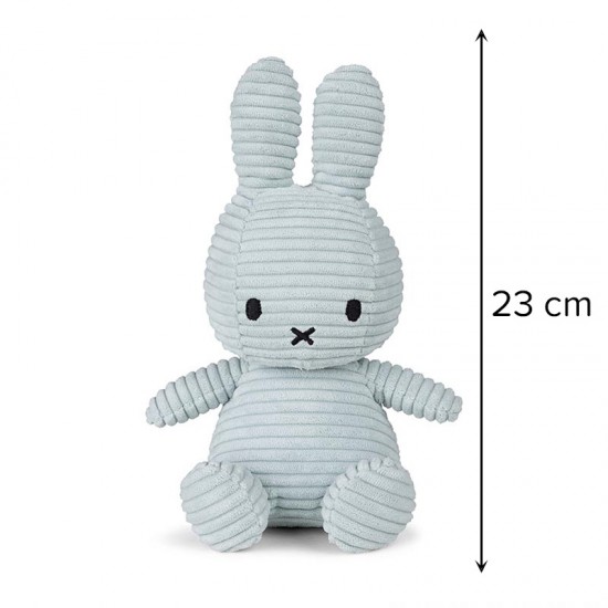 Miffy zec mekana igračka ECO Corduroy - Soft Jade - 23 cm