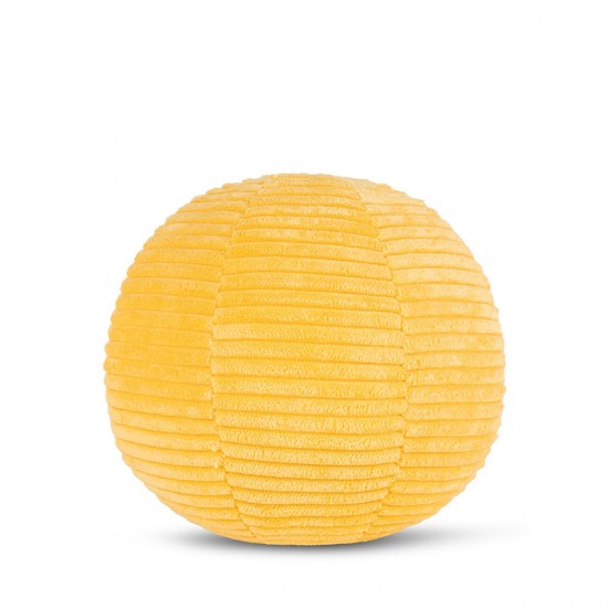 Smiley mekana igračka ECO Corduroy - Yellow - 13 cm