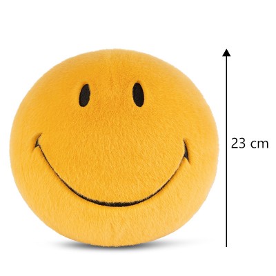 Smiley mekana igračka ECO Fuzzy - Yellow - 23 cm