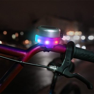 Brightz zvono za bicikl s LED svjetlom – Silver