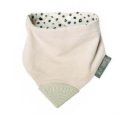 Cheeky Chompers Neckerchew Premium podbradnjak s grickalicom - Leopard Spots