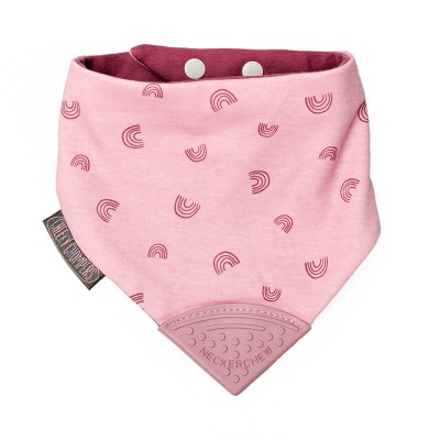 Cheeky Chompers Neckerchew Premium podbradnjak s grickalicom - Rainbow Rose