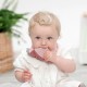 Cheeky Chompers Neckerchew Premium podbradnjak s grickalicom - Rainbow Rose