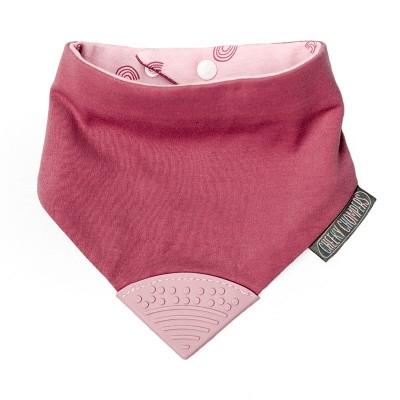 Cheeky Chompers Neckerchew Premium podbradnjak s grickalicom - Rainbow Rose
