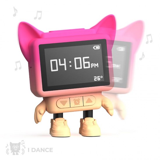 MOB Multifunkcijski dječji sat s umirujućim zvukovima Dancing Clock - Pink
