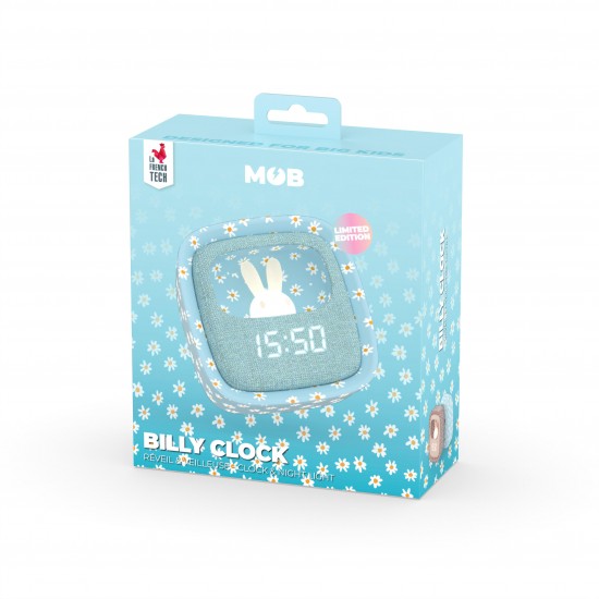 MOB  Svjetlo i budilica Billy Clock - Blue Flower 