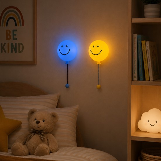 MOB Noćna lampica Bubbly Smiley - Yellow