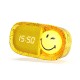 MOB Svjetlo i budilica Smiley Clock - Yellow
