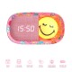 MOB Svjetlo i budilica Smiley Clock - Pink