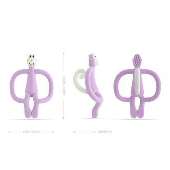 Matchstick Monkey Grizalo sa masažnom zubnom četkicom Classic - Lilac