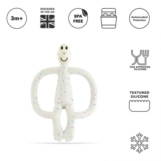 Matchstick Monkey Grizalo sa masažnom zubnom četkicom Classic - Confetti Cream