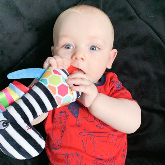 Mom's mekana igračka Zebra sa zagrizom 