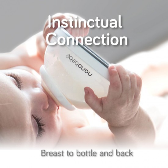 Nanobébé Bočica za majčino mlijeko 150ml 2 kom GEN1 - Roza