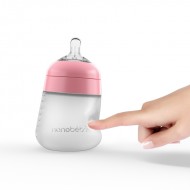 Nanobébé Flexy silikonska bočica 270ml - Roza