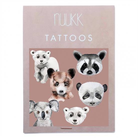 Nuukk Veganske tattoo naljepnice - Bears