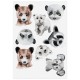 Nuukk Veganske tattoo naljepnice - Bears