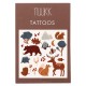 Nuukk Veganske tattoo naljepnice - Black Forest