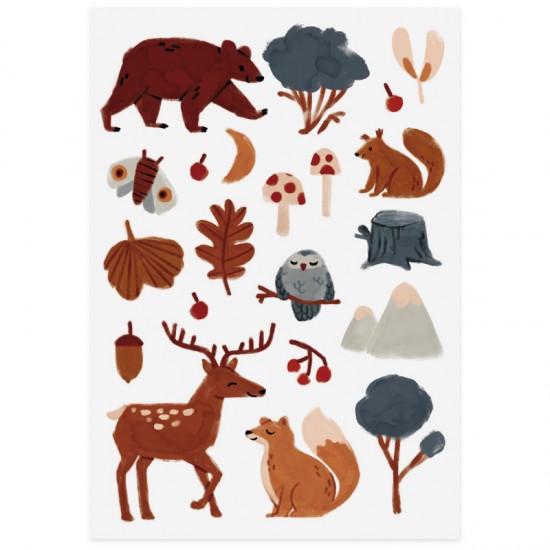 Nuukk Veganske tattoo naljepnice - Black Forest