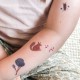 Nuukk Veganske tattoo naljepnice - Black Forest