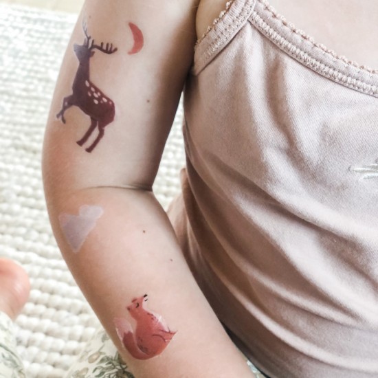 Nuukk Veganske tattoo naljepnice - Black Forest