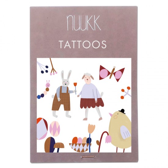 Nuukk Veganske tattoo naljepnice - Easter Bunny
