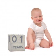 Pearhead Drvene kocke Baby age - Siva - OŠTEĆENA AMBALAŽA
