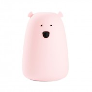 Rabbit&Friends Mekana svjetiljka Medvjedić - Roza - USB-C