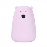 Rabbit&Friends Mekana svjetiljka Medvjedić - Lavender - USB-C punjenje