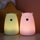Rabbit&Friends Mekana svjetiljka Medvjedić - Lavender - USB-C punjenje