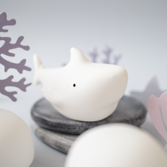 Rabbit&Friends Set od 3 mekane svjetiljke Mini - Morski pas, delfin i kit