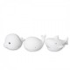 Rabbit&Friends Set od 3 mekane svjetiljke Mini - Morski pas, delfin i kit