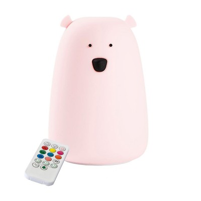 Rabbit&Friends Mekana svjetiljka Medvjedić s dalj. upravljačem - Roza - USB-C