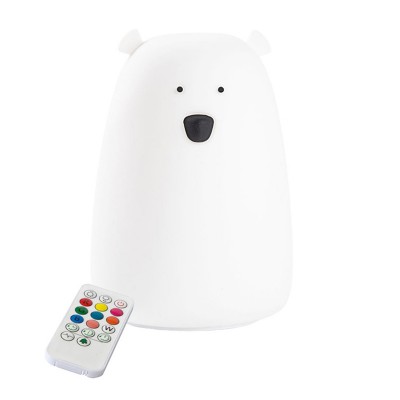 Rabbit&Friends Mekana svjetiljka Medvjedić s dalj. upravljačem - Bijela - USB-C