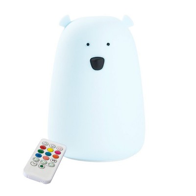 Rabbit&Friends Mekana svjetiljka Medvjedić s dalj. upravljačem - Light Blue - USB-C
