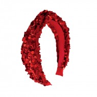 Rockahula Rajf za kosu - Sequin Velvet Red