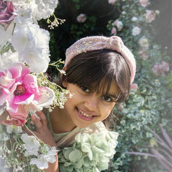 Rockahula Rajf za kosu - Pink Sequin Knot