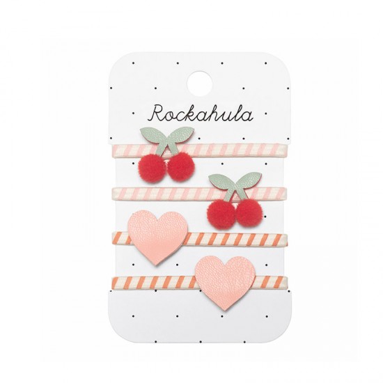 Rockahula Gumice za kosu - Stripy Cherry