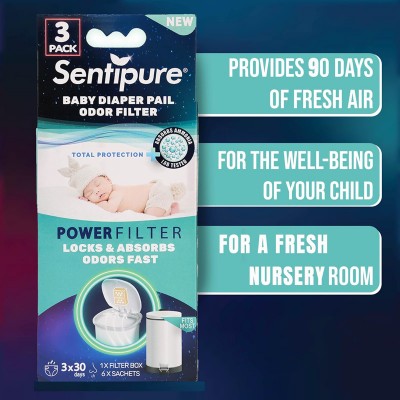 Sentipure® Filteri protiv neugodnih mirisa pelena + Držač - 90 dana
