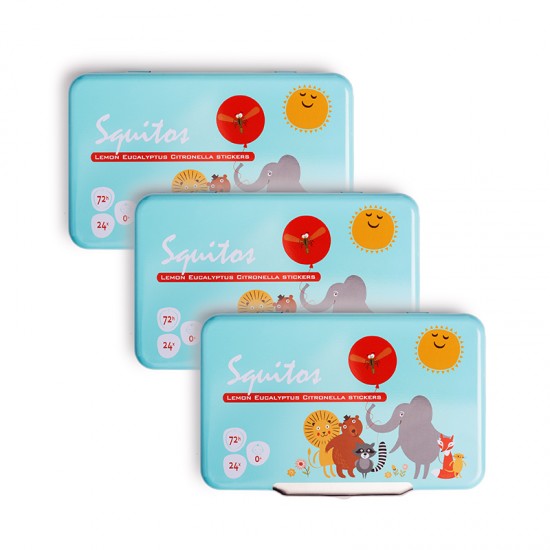 Squitos zabavne naljepnice s mirisima 3-PACK (3x24 naljepnica)
