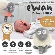 Sweet Dreamers KOMPLET Ewan Delux  USB-C & Snuggly mazilica - Siva