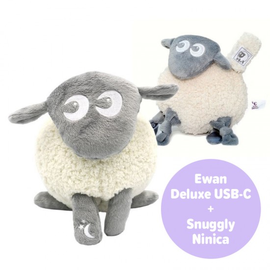 Sweet Dreamers KOMPLET Ewan Delux  USB-C & Snuggly mazilica - Siva