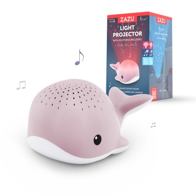 ZAZU Glazbeni zvjezdani projektor s umirujućim zvukovima Kit Wally - Pink - OŠTEĆENA AMBALAŽA